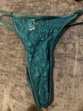 Vintage 90s Green Frilly Lace Panties Size S Fredrick of Hollywood