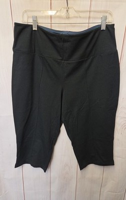Women with Control Women's Size L Black Active Capris