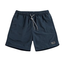 Men's Summer Solid Colour Fast-drying Beach Drawstring Short Trousers Casual Fas
