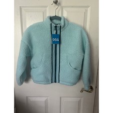 DSG Cozy Fleece Full Zip Jacket Shore Side Blue Kids Size S