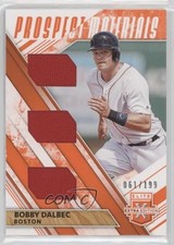 2019 Elite Extra Edition Triple Prospect Materials Orange /199 Bobby Dalbec 0a17