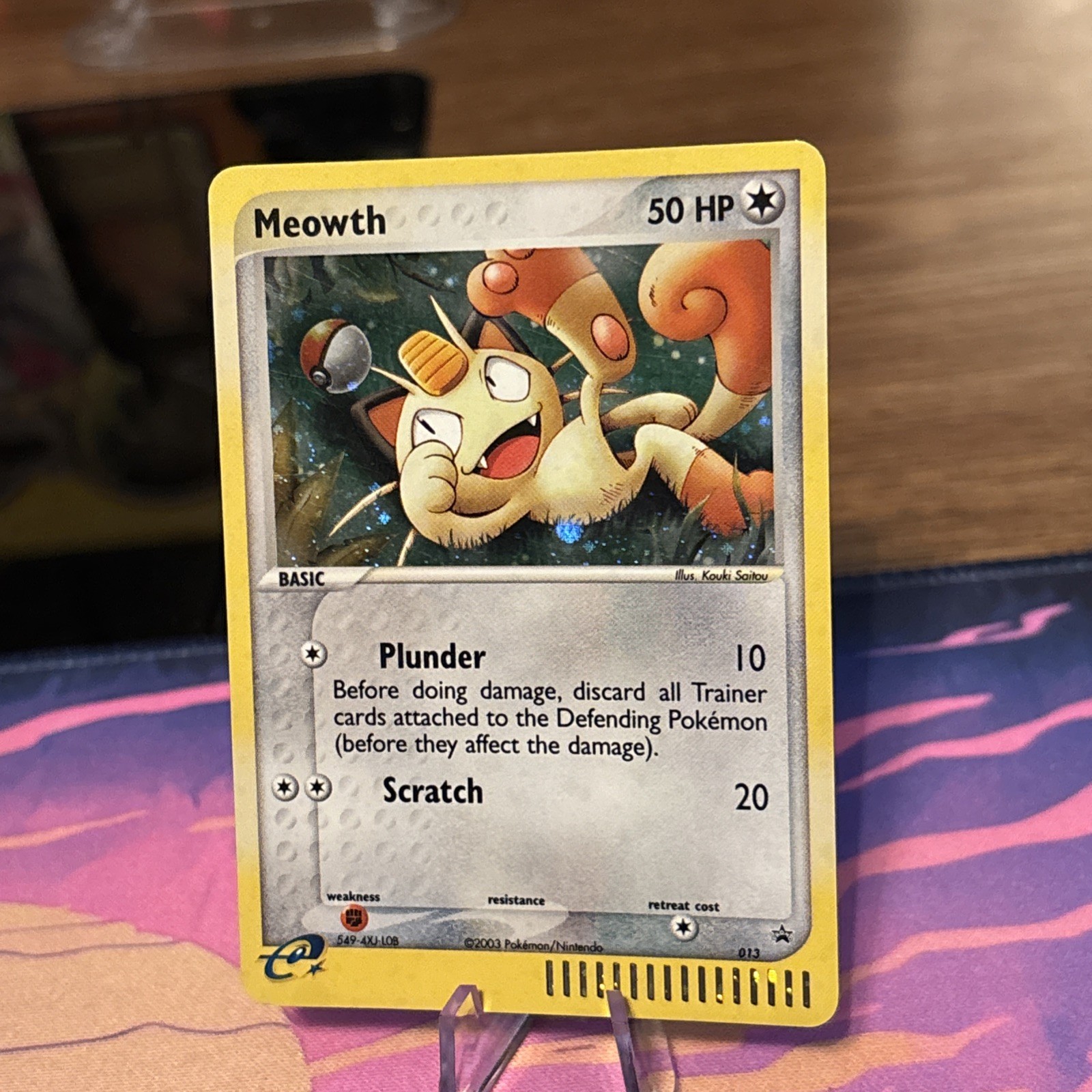 Meowth 013 - Promo Pokemon TCG (Nintendo Black Star Promos 13) 2003 E Reader NM