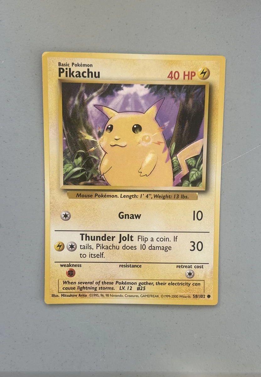 Las mejores ofertas en Pikachu 058/102 Jumbo Cards | eBay
