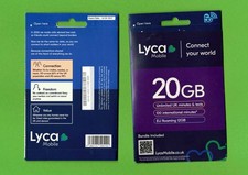 Lyca Mobile - 20GB Data, Unlimited Minutes  and text, 5G 4G  Trio SIM