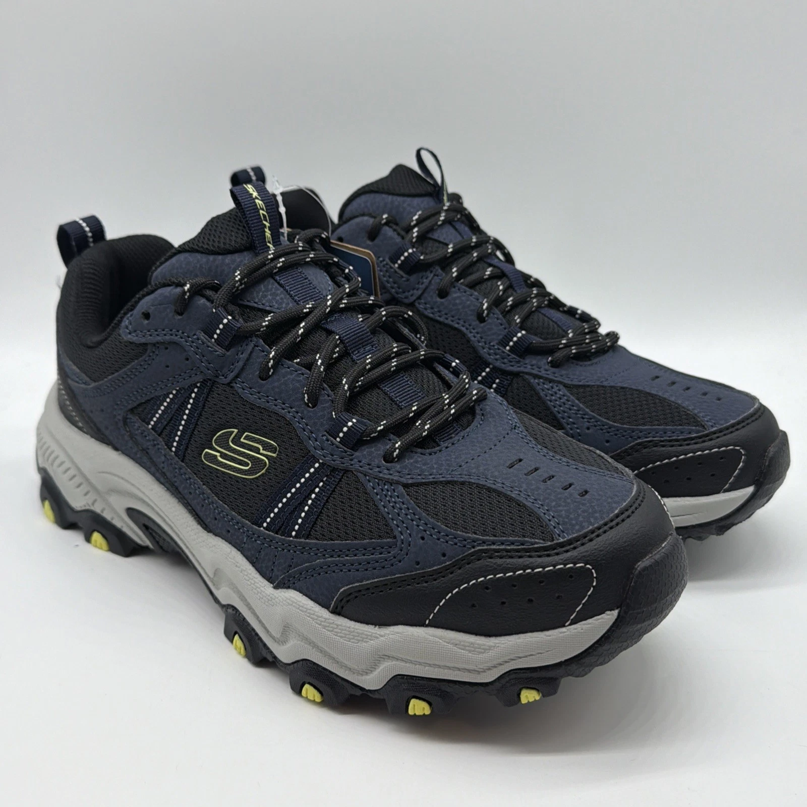 Skechers Trail Running Shoes Men's Size 8.5 Navy/Black Lace Up Sport 237527NVBK