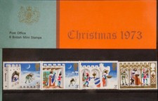 British MINT 1973 Stamp Presentation Pack Christmas 1973  #57