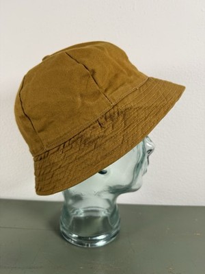 Vintage Tan Canvas Thinsulate 3M Duxbak Outdoor Bucket Hat Ear flaps  7 3/8