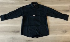 Kenneth Cole Reaction Slim Fit Black Button Up Shirt Men  s Size Large 16.5/32-33