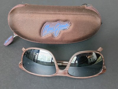Brown Striped Maui Jim Dragons Teeth MJ 811-25C Sunglasses  display picture 3