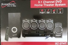 Supersonic SC-37HT 5.1 Channel DVD Home Theater System Karaoke FM Radio