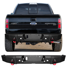 Offroad Steel Rear Bumper Wled Lights Drings Fit 20062014 Ford F150 Offroad Steel Rear Bumper Wled Lights Drings Fit 20062014 Ford F150