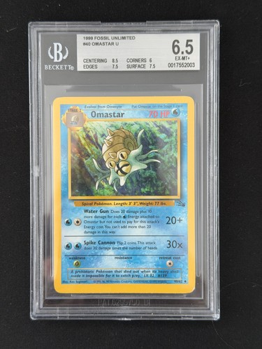 Omastar (Unlimited) graded BGS 6.5 for sale on eBay