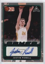 2021-22 Leaf Pro Set Power Base Green Spectrum Foil 42/50 Justin Powell Auto 0b2