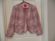 New Latest YAYING quality Tweed cropped jacket cotton blend sz 3, retail 398