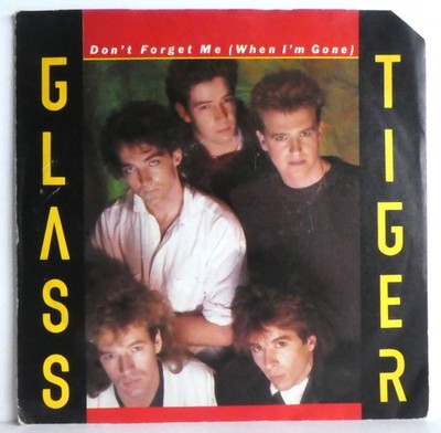Glass Tiger   Don't Forget Me (When I'm Gone) Vinyl 7'' Single UK 1986 Pop Rock