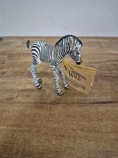 Safari Ltd. Vintage Mountain Zebra Calf The Vanishing Wild NOS with Tag.ST5
