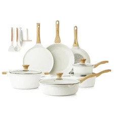 Sensarte 23 Pcs Ceramic Nonstick Cookware Set