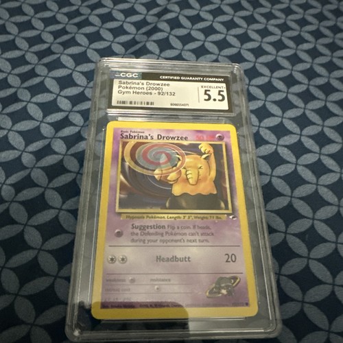 Sabrina's Drowzee (1st Edition) graded CGC 5.5 for sale on eBay