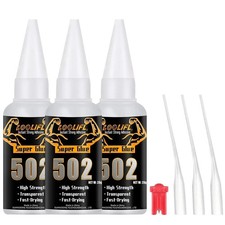 3 X SUPER GLUE SUPERGLUE INDUSTRIAL GRADE CYANOACRYLATE ADHESIVE 20G