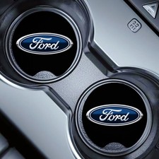 2 Pcs Ford Classic Car Cup Holder Coaster Sof...