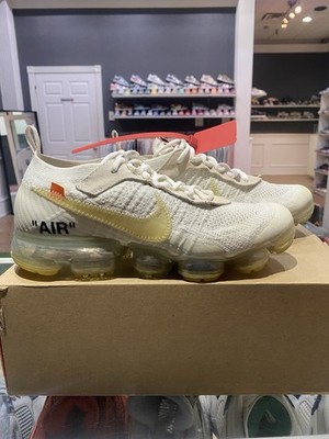 Nike Vapormax Fly knit  Off-White  Used Men s Size 8.5