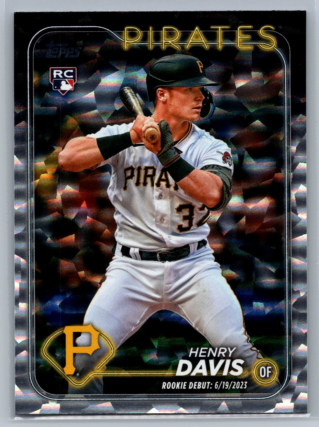 2024 Topps Update #US162 Henry Davis Pittsburgh Pirates Silver Crackle