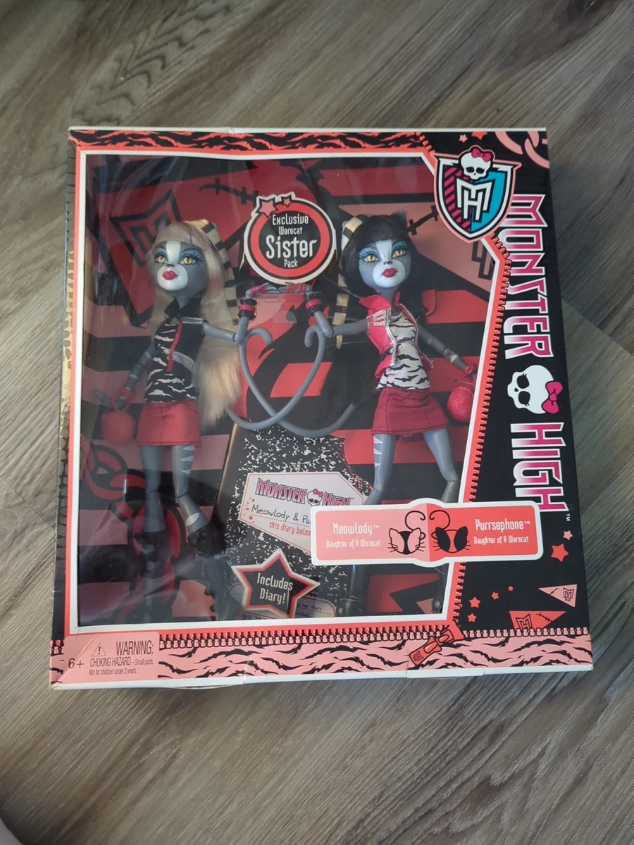 Monster High Dukker Meowlody Og Purrsephone