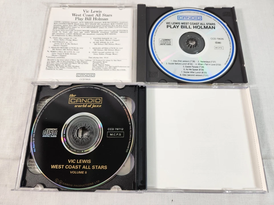Vic Lewis West Coast All-Stars 4 CD LOT 1990s Cool Jazz Discs NEAR MINT Foto 4 de 4