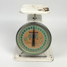 Vintage MCM Hanson Baby Nursery Scale White Metal Model 3825 Works