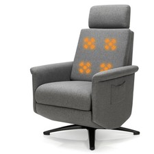 Massage Recliner Chair Swivel Single Sofa Lounge w/Adjustable Headrest