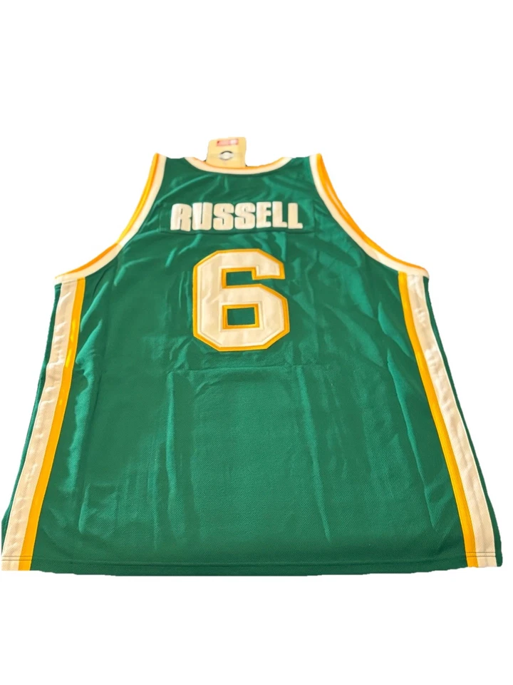 Bill Russell USF #6 SF Hardwood Legends Throwback Jersey Men's Size 2XL NWT - Image 3 of 4