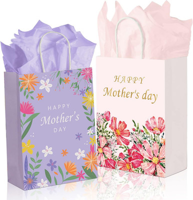 32 Pcs Mother'S Day Bags with 32 Pcs Tissue Papers, 8.7  Small Happy Mothers Day