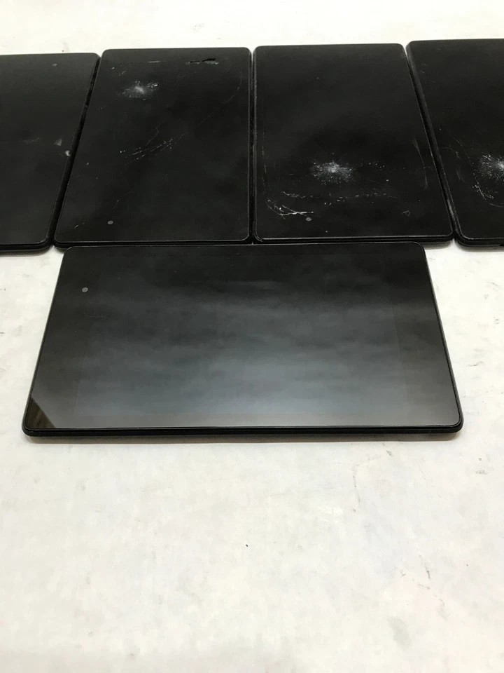 Lot of 5 Asus Nexus 7 Tablet 7" UNTESTED For Parts/Repair AS IS CRACKED!!!! - DW - Image 2 of 4