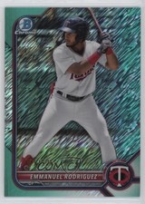 2022 Bowman Chrome Prospects Aqua Shimmer Refractor /125 Emmanuel Rodriguez 0i5v