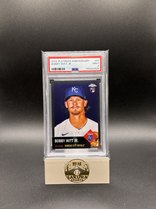 2022 Topps Chrome Platinum Anniversary Bobby Witt Jr #61 RC PSA 9 MINT Royals