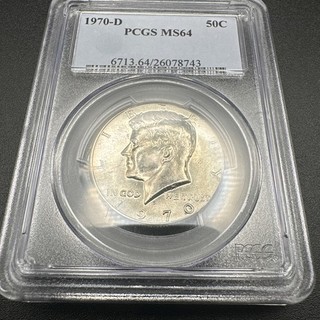 1970 D Kennedy Half Dollar 40% Silver PCGS MS64
