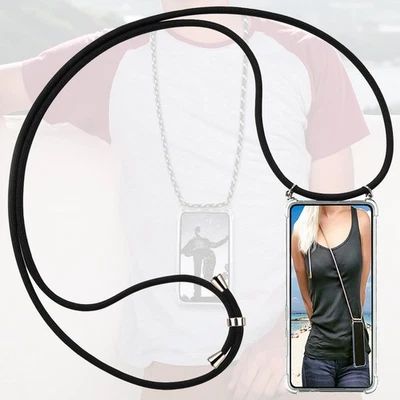 Schutz Hülle für Samsung Galaxy A15 4G 5G Kordel Band Handy Kette Case Tasche - Bild 1 von 4