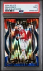 2024 Panini Select - Concourse Drake Maye #27 Red & Blue Shock Prizm (RC) PSA 9