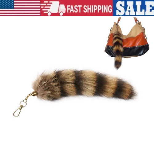 Faux Foxs-Fur Tail Keychain Cosplay Props Bag Tassel Accessories Decor Pendant