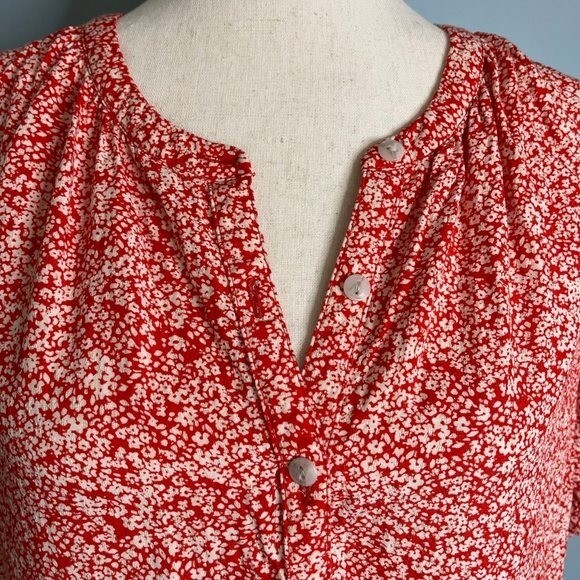 Universal Thread Short Sleeve Button Down Blouse … - image 6