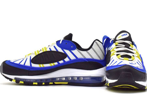 Nike Air Max 98 Racer Blue White Black Sz 9 12 400 Ebay