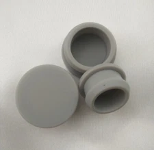 Gray Snap-on Silicone Rubber Blanking End Caps Tube Inserts Plug Bung 10mm-30mm