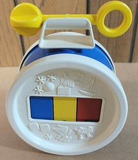 VINTAGE 1977 Fisher-Price Xylo Drum #421 in Original Box - Made in the USA