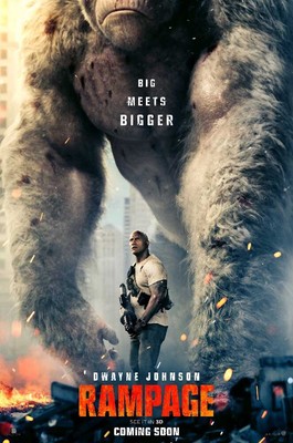 Rampage Dwayne Johnson Movie Premium POSTER MADE IN USA - FIL770