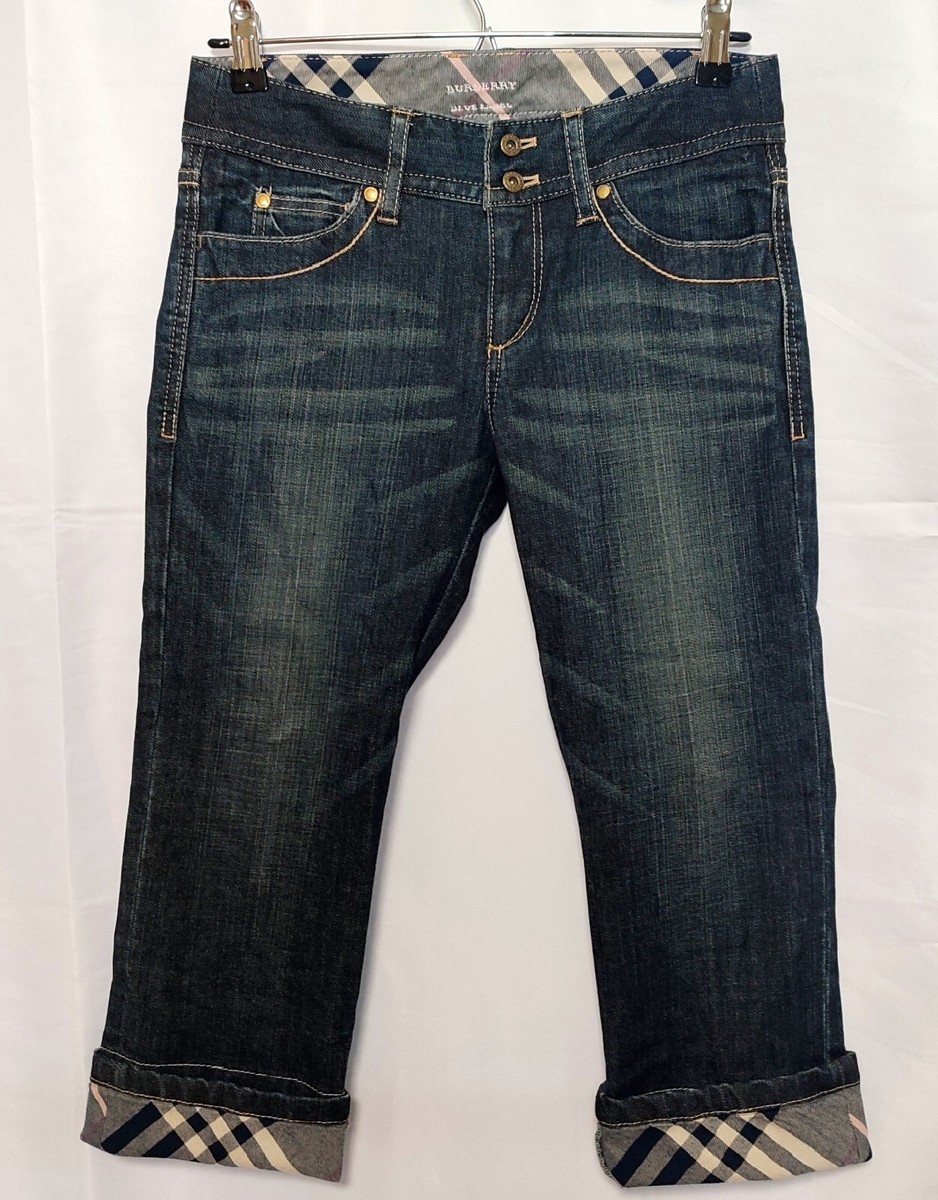 パンツ Burberrys OF LONDON BLUE LABEL 72-3 Burberry Blue Label Dark Blue Denim Pants for Women