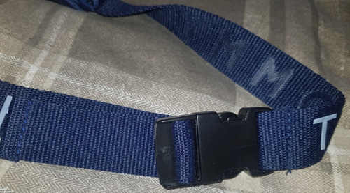 Vintage 1990s TOMMY HILFIGER Navy Bum Bag/Fanny Pack/Cross Body Travel/Waist Bag - Picture 5 of 10