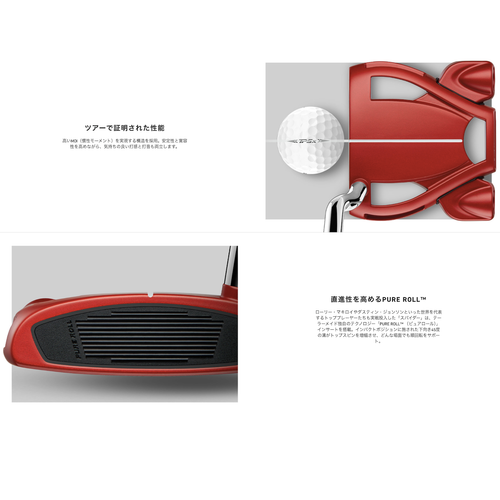 TaylorMade Golf Lefty Spider Red Putter Small Slant N7533326 Length 34" Steel - Picture 8 of 9