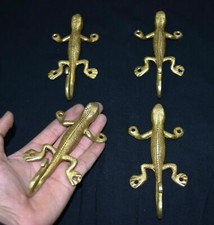 Brass Towel Hanger Set Of Four Piece Golden Design Handmade Coat Wall Hook MJ148
