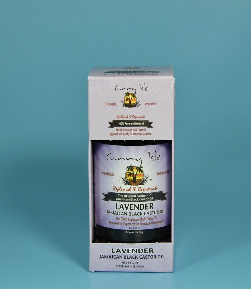 Sunny Isle Jamaican Black Castor Oil Lavender 100% Pure & Natural 4 fl oz