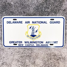 Delaware Air National Guard Vanity Plate Greater Wilmington Airport New Castle